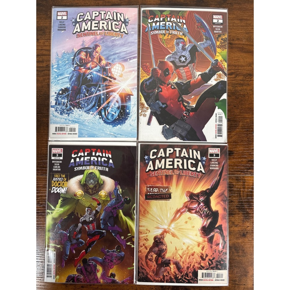 Marvel Captain America‎ Comic Lot Sentinel Liberty Symbol of Truth 2 3 Deadpool